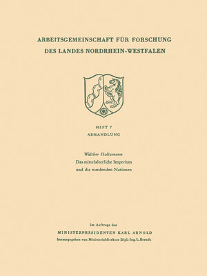 cover image of Das mittelalterliche Imperium und die werdenden Nationen